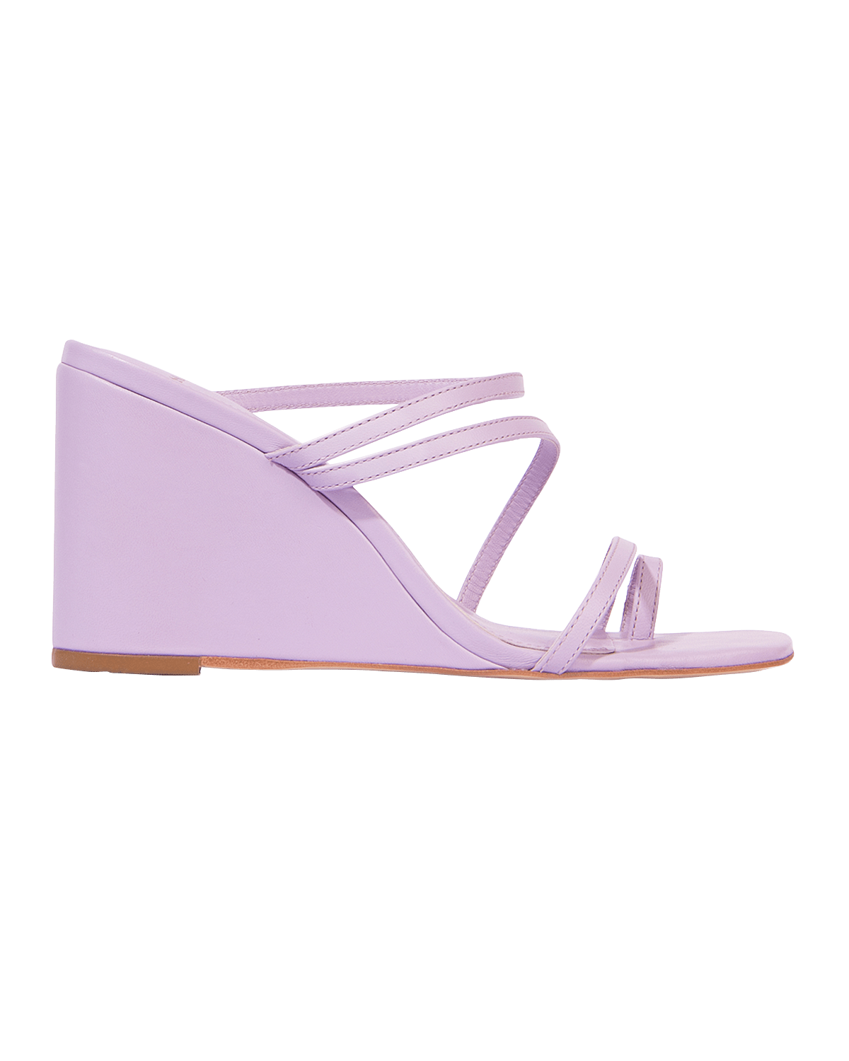 Black Suede Studio Elsie CrystalBuckle Platform Slide Sandals Neiman