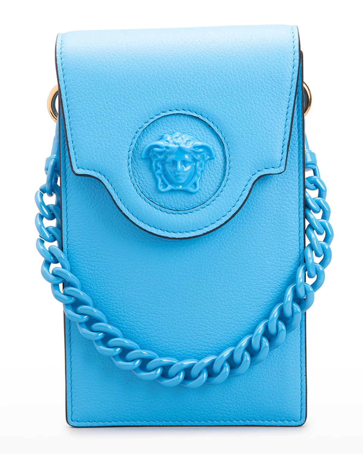 Versace Medusa Mini Crossbody Pouch Bag In Blue ModeSens