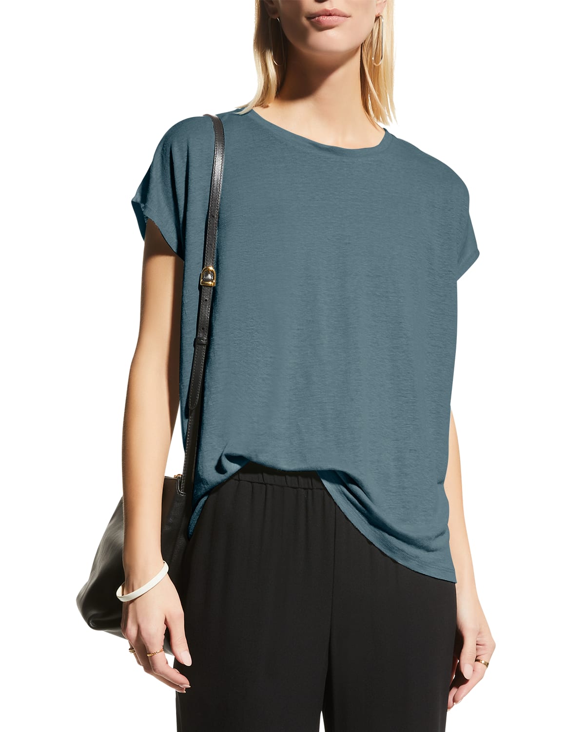 boxy linen top