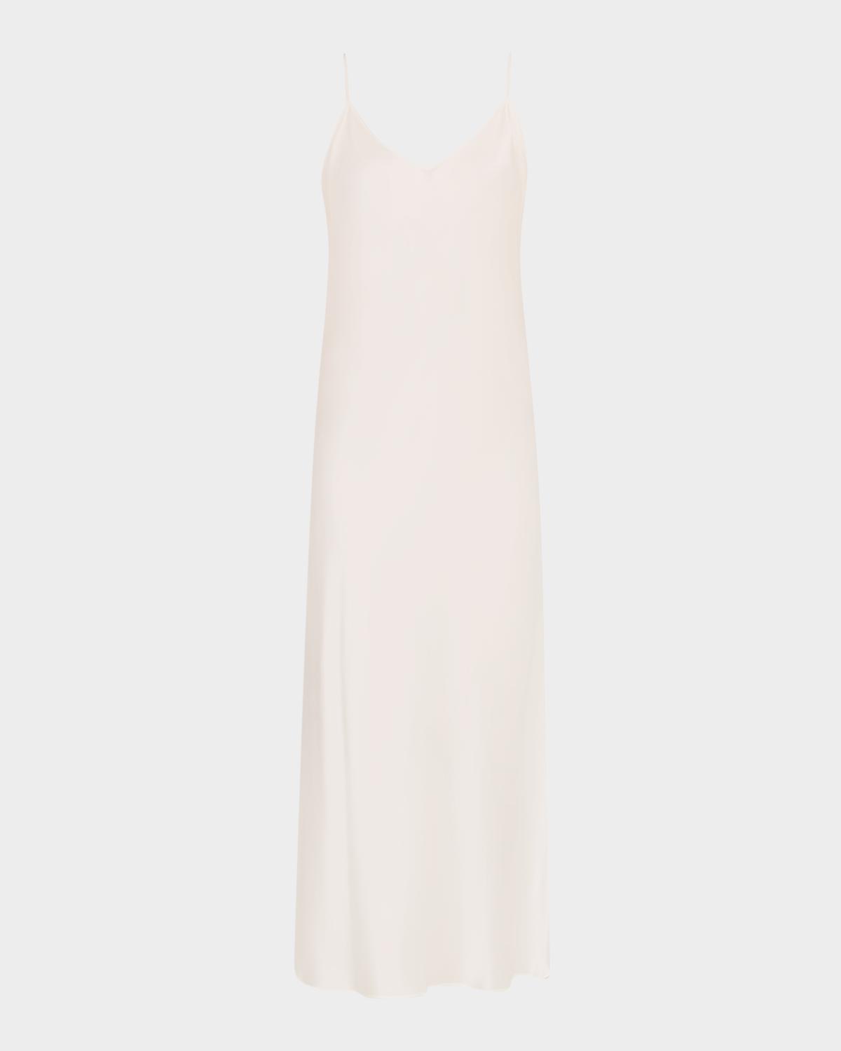 Christine Lingerie Long Silk Satin Nightgown