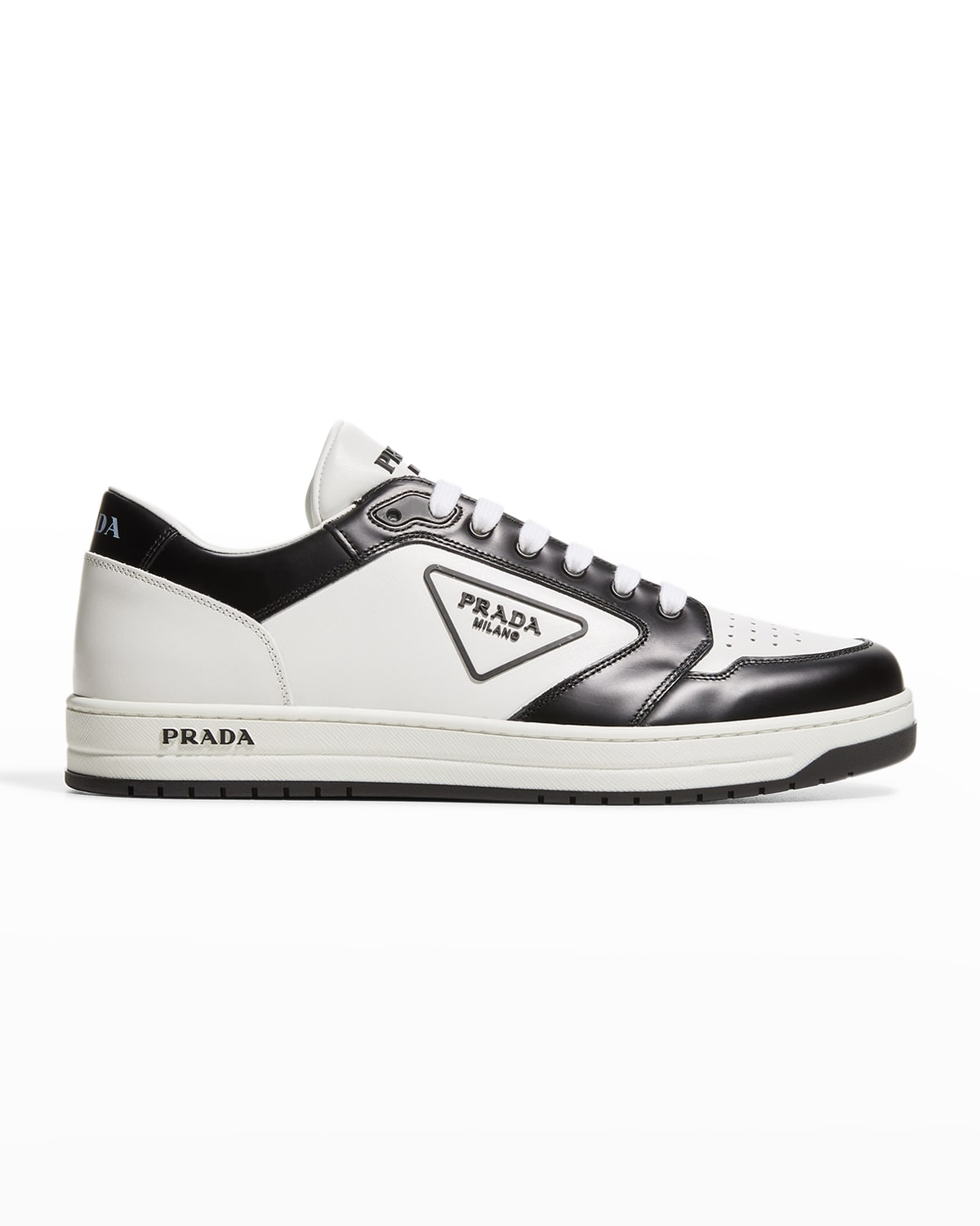 prada black and white sneakers