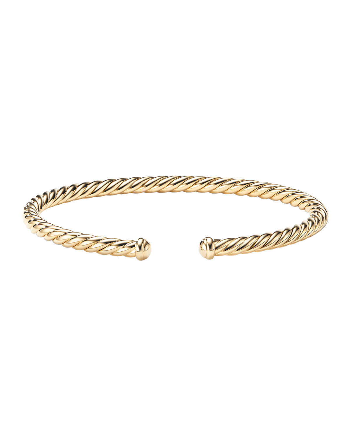 David Yurman 4mm Cablespira Bracelet in 18k Gold