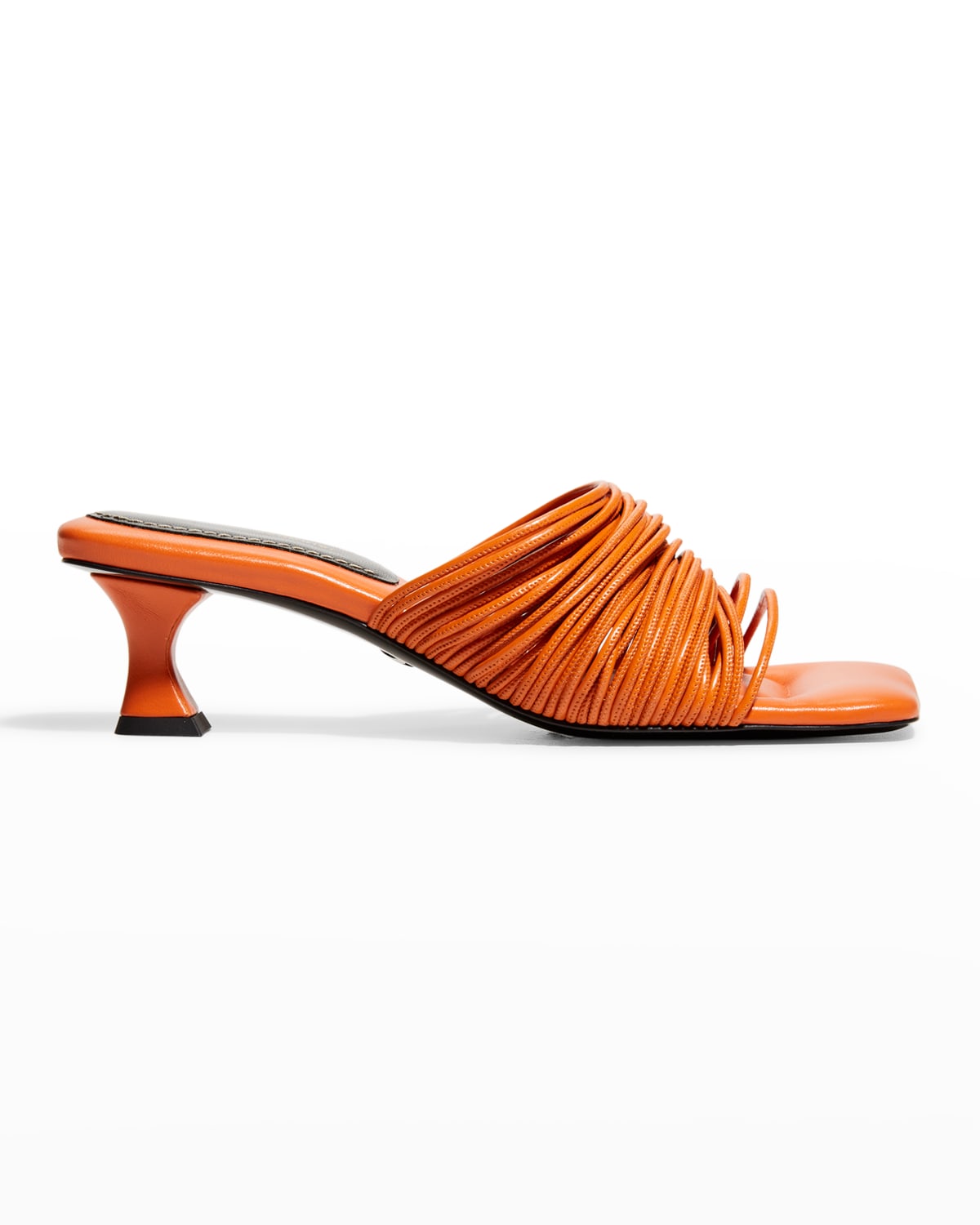 Proenza Schouler Rolo Strappy Kitten-heel Slide Sandals In Orange ...