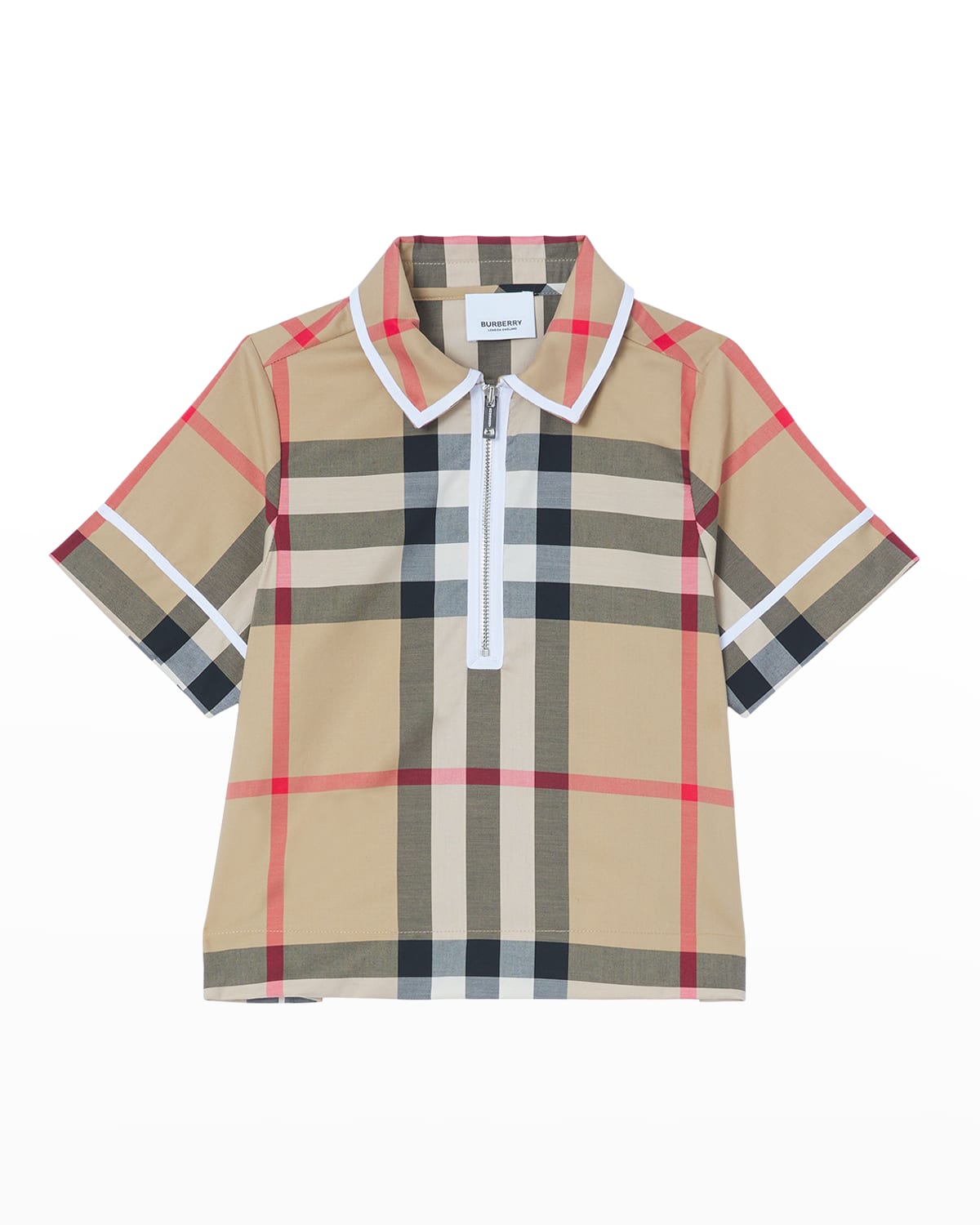 Orbit Contrast Collar Shirt Peach