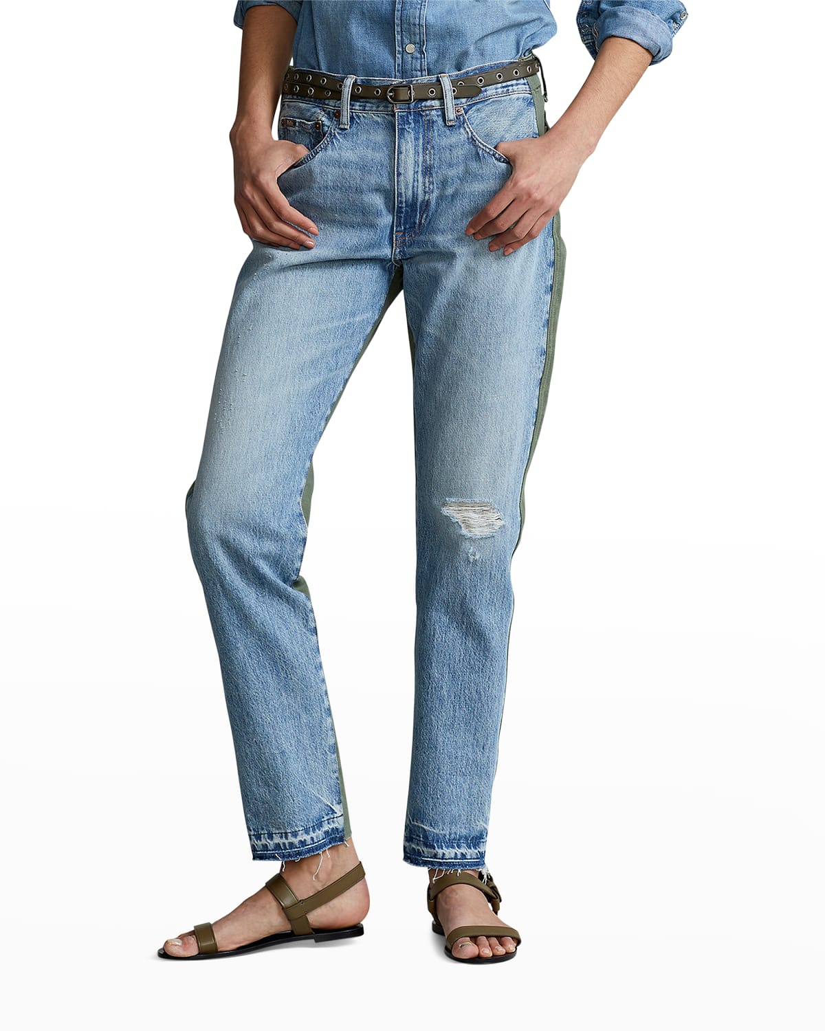 Polo Ralph Lauren Avery Hybrid Boyfriend Ankle Jeans | Neiman Marcus