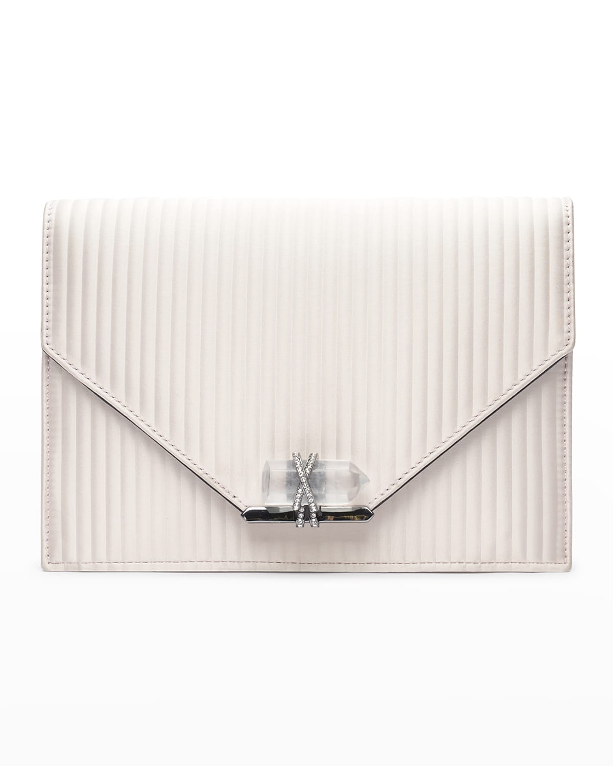 Chain Strap Leather Clutch Neiman Marcus