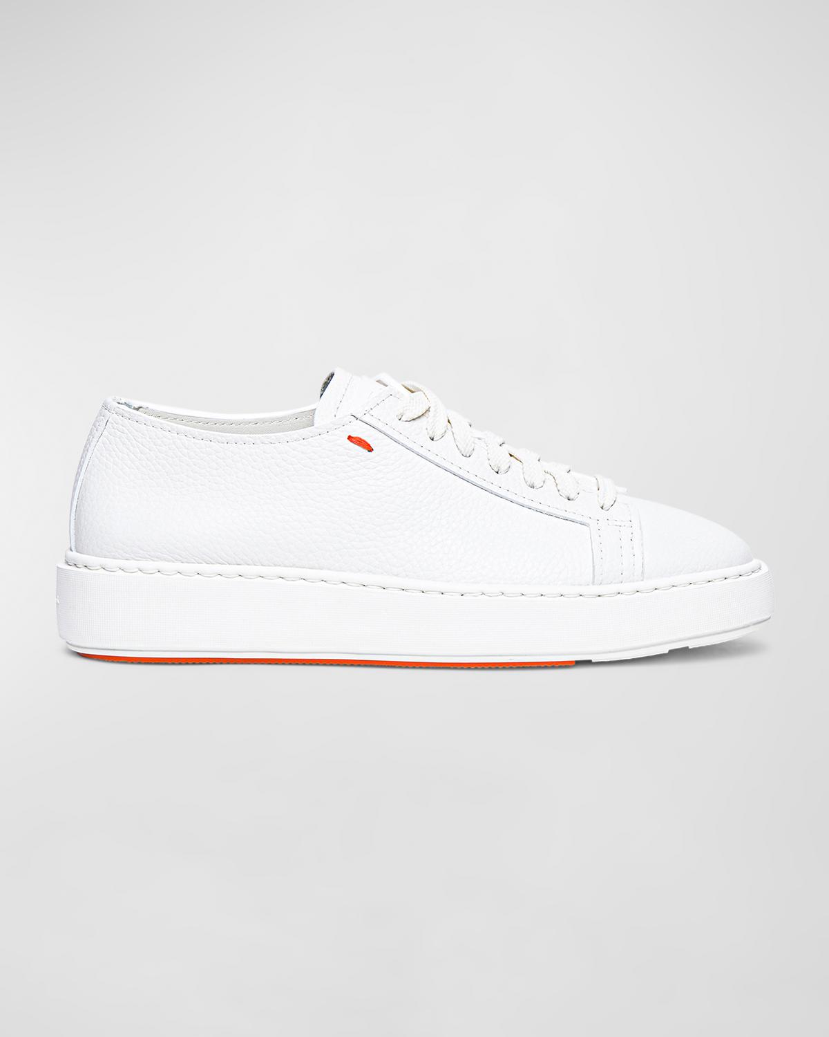 Santoni Anginal Low-Top Leather Sneakers