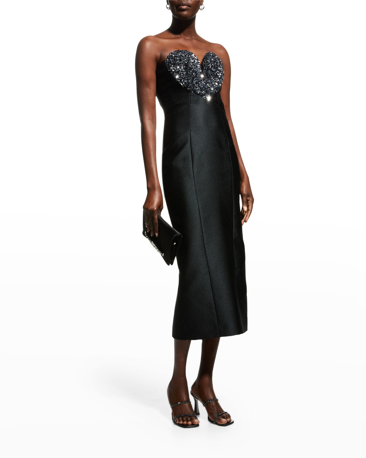 Black Strapless Cocktail Dress | Neiman ...