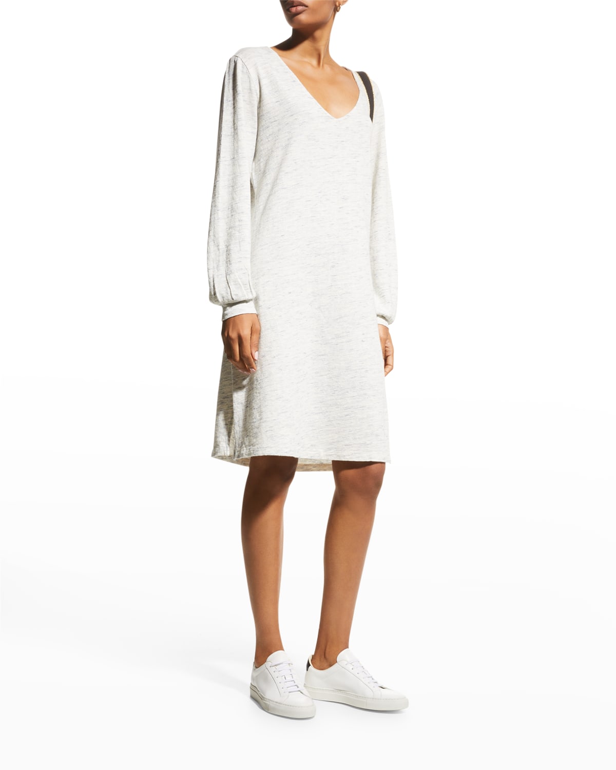 V Neck Cotton Dress | Neiman Marcus