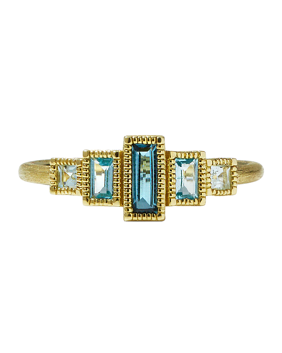 Jude Frances Blue Topaz Petite Ring
