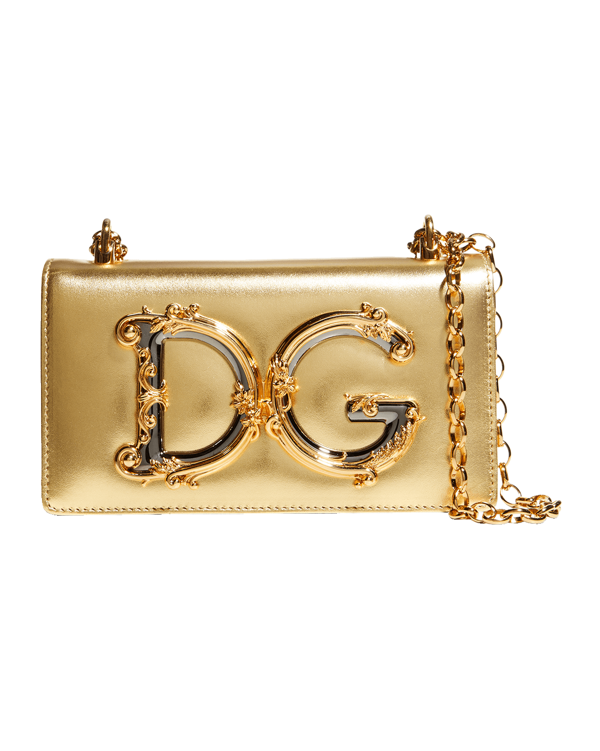 Dolce&Gabbana DG Girls Metallic Crossbody Bag