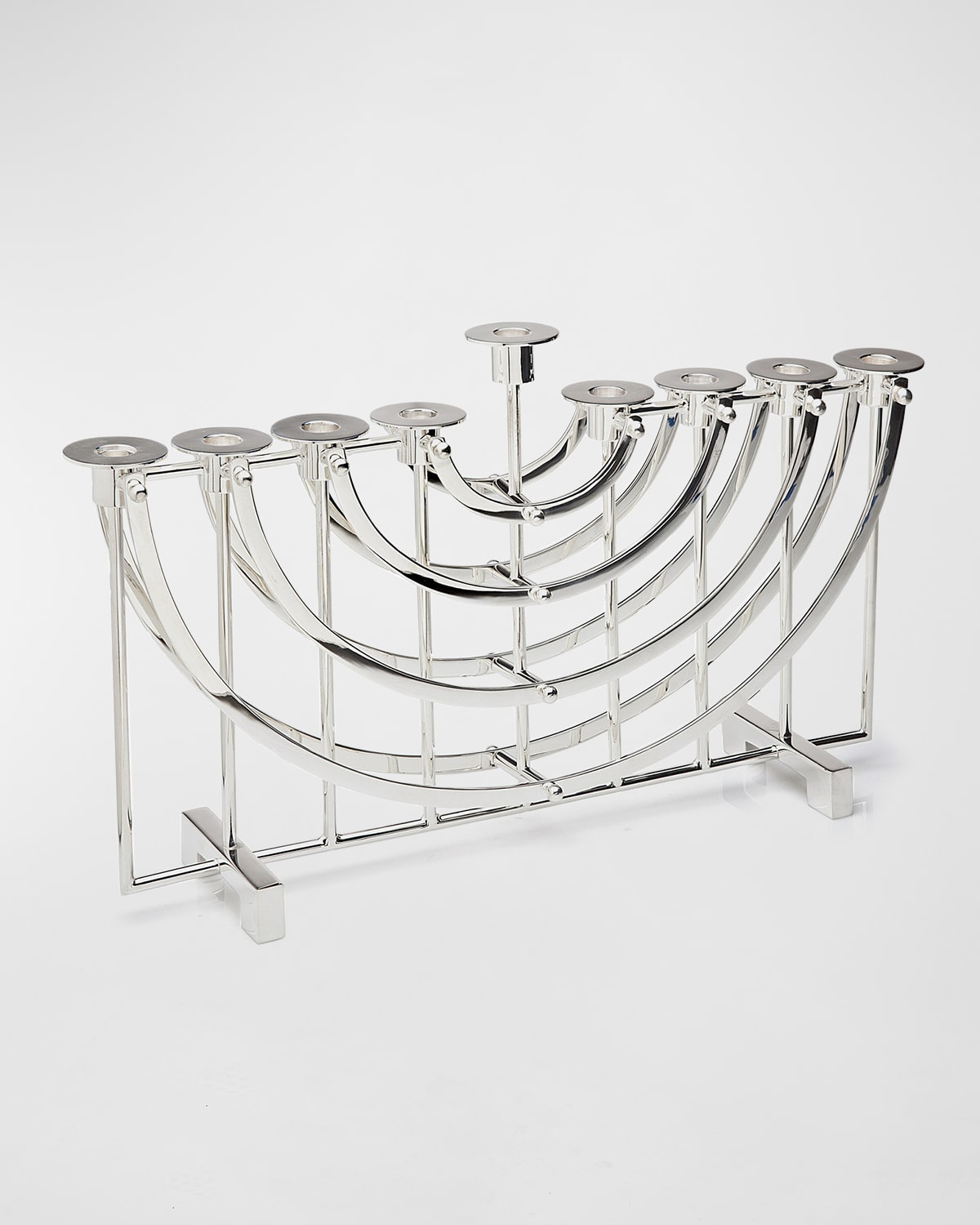 Ricci Silversmith Nickel Hanukkah Menorah