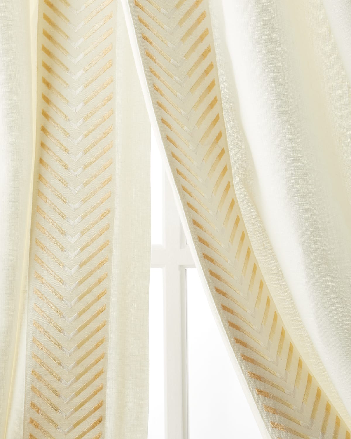 Home Silks Two Rio Cream Curtains