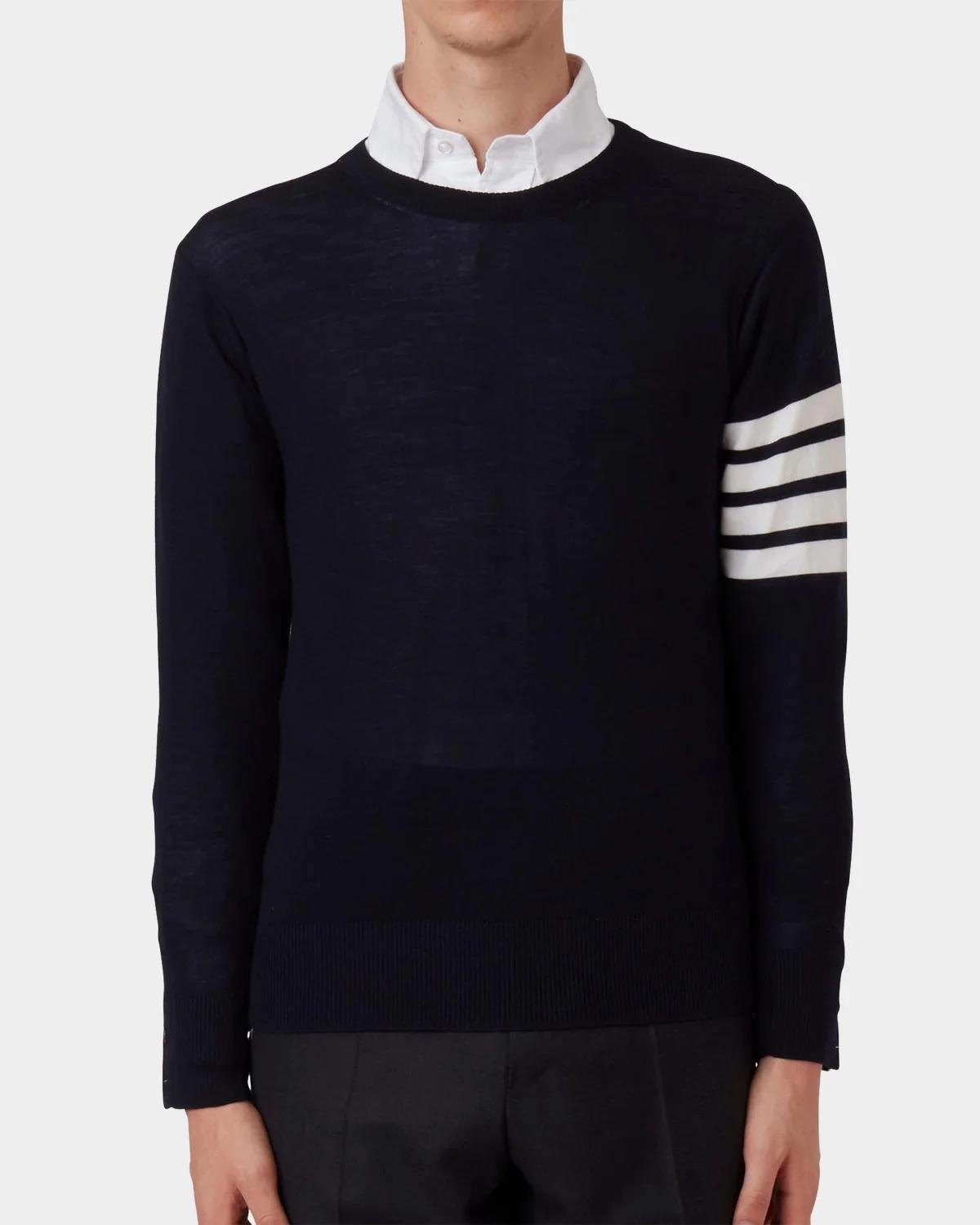 Thom Browne Men's 4-Bar Wool Sweater