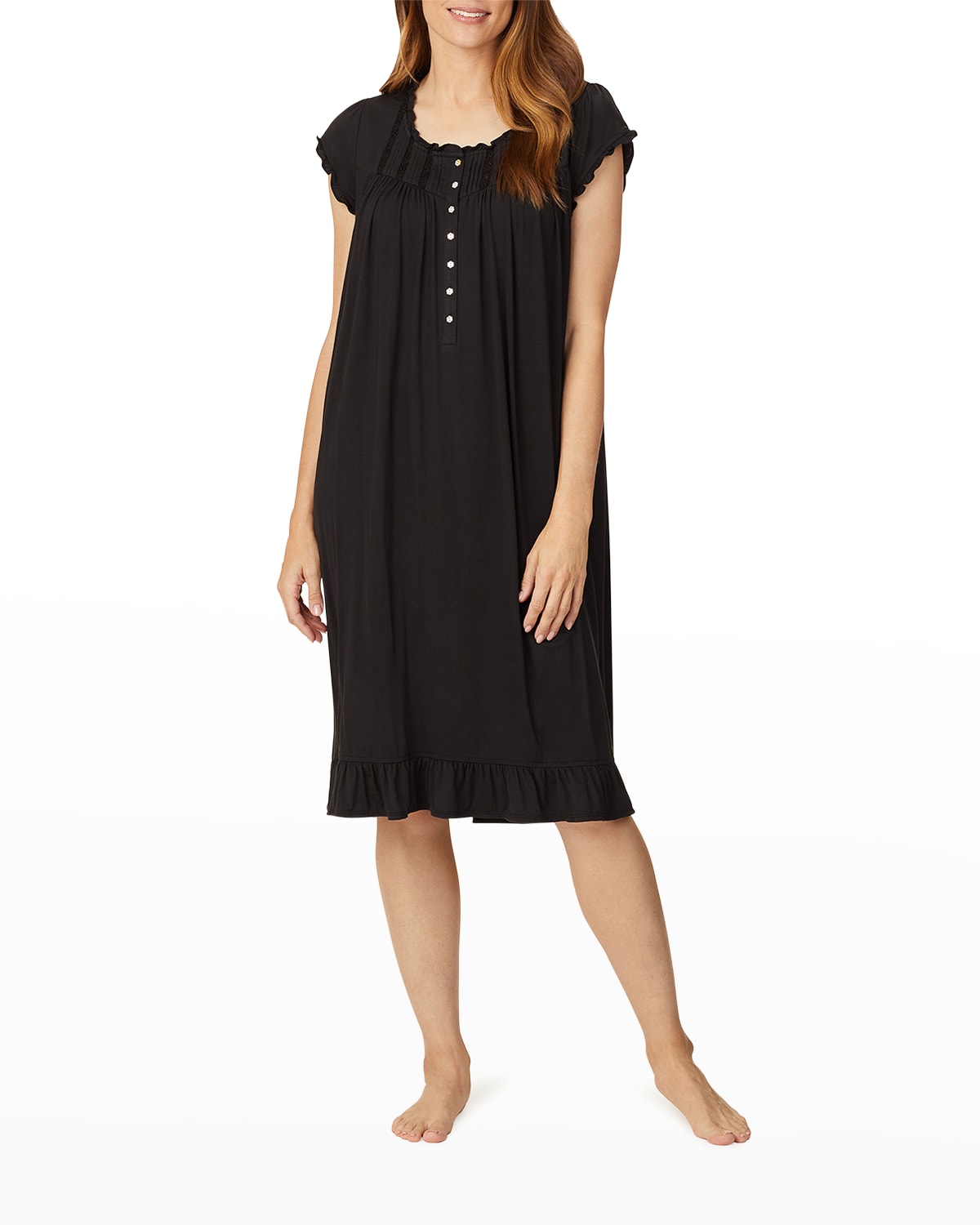 black cotton nightgown