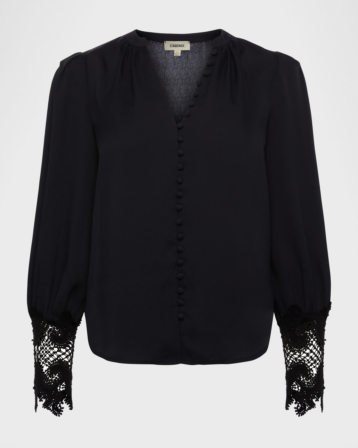 L'Agence Ava Lace-Cuff Blouse
