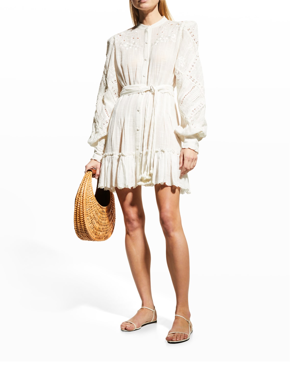 Hemant & Nandita White Dress | Neiman Marcus