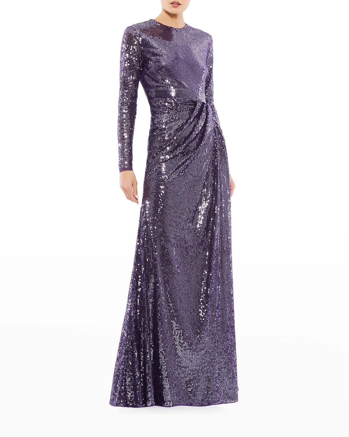 purple gown design