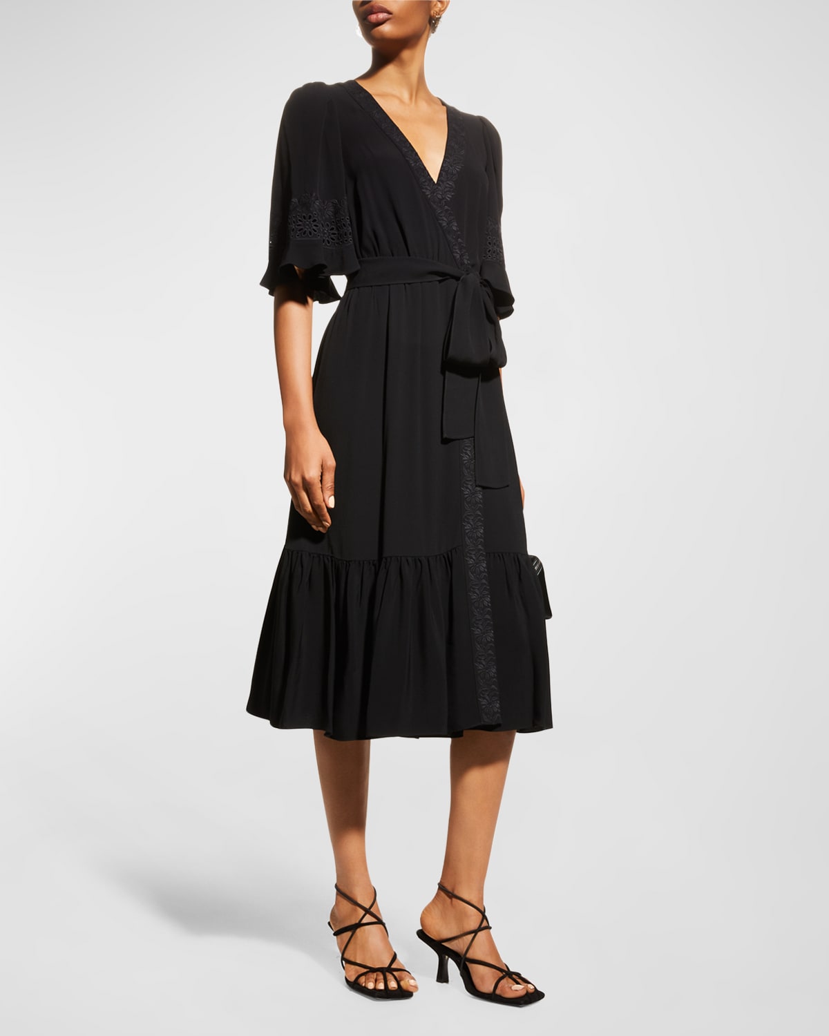 バーゲンで Herlipto Palermo - Palermo Dress Wrap-Effect herlipto