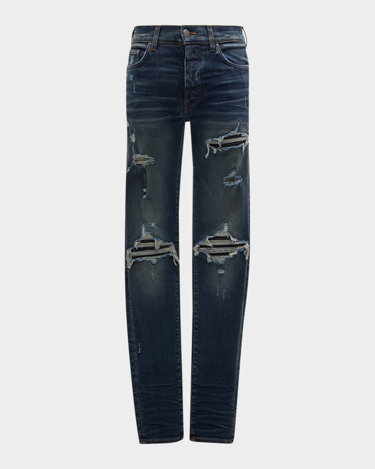 Amiri Men's MX1 Destroyed Skinny Jeans
