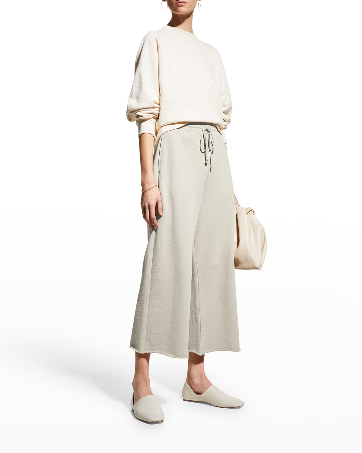 vince wide hem cotton skirt