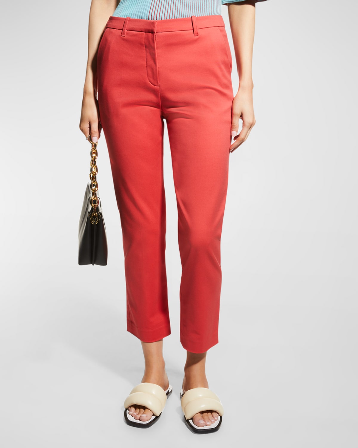 Emporio Armani Stretch Cotton-Blend Trousers