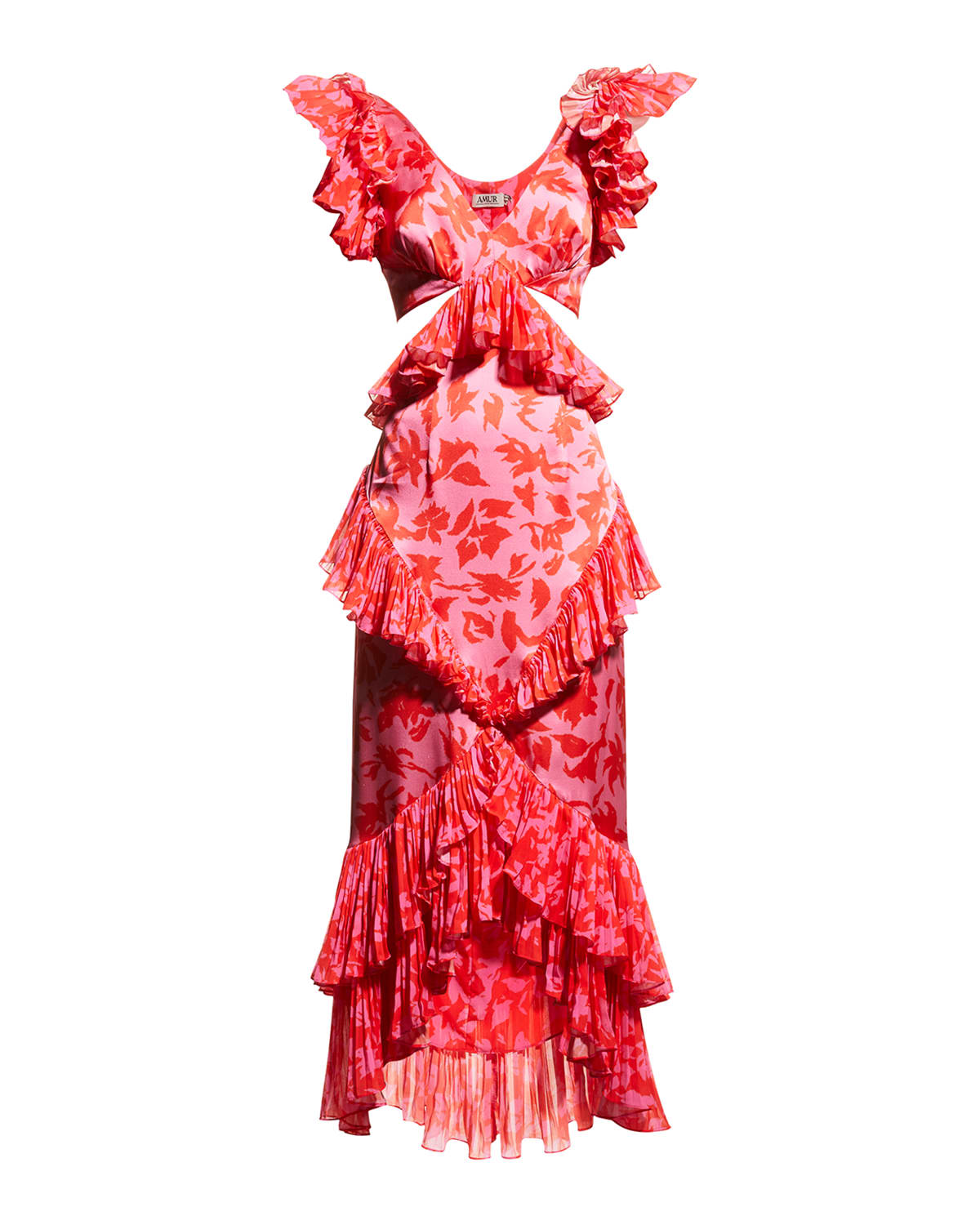 Silk Floral Dress Neiman Marcus