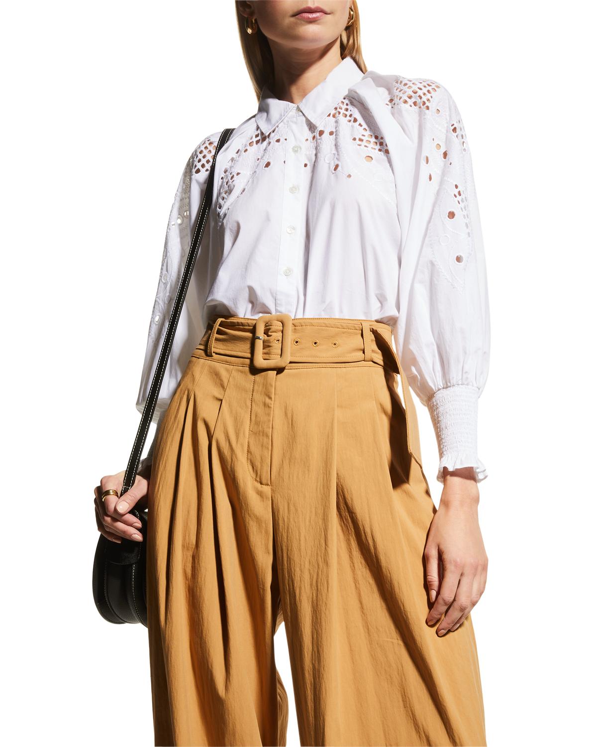 Womens Eyelet Top | Neiman Marcus
