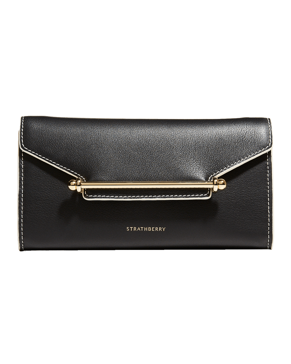 STRATHBERRY Multrees Flap Leather Wallet on Chain