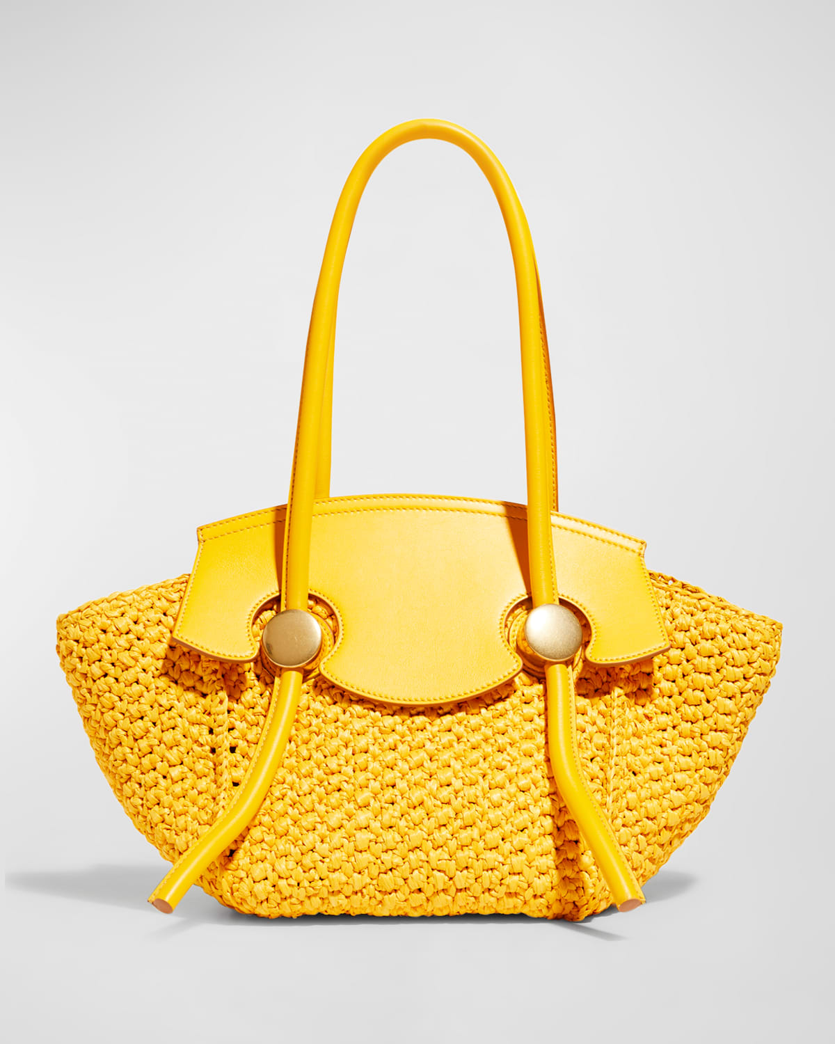 Yellow Zip Top Handbag | Neiman Marcus