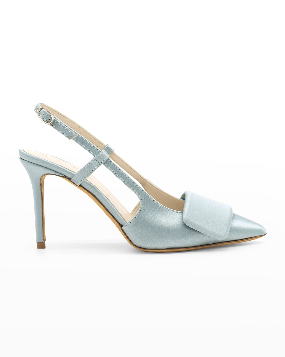 Blue Satin Pump Shoes | Neiman Marcus