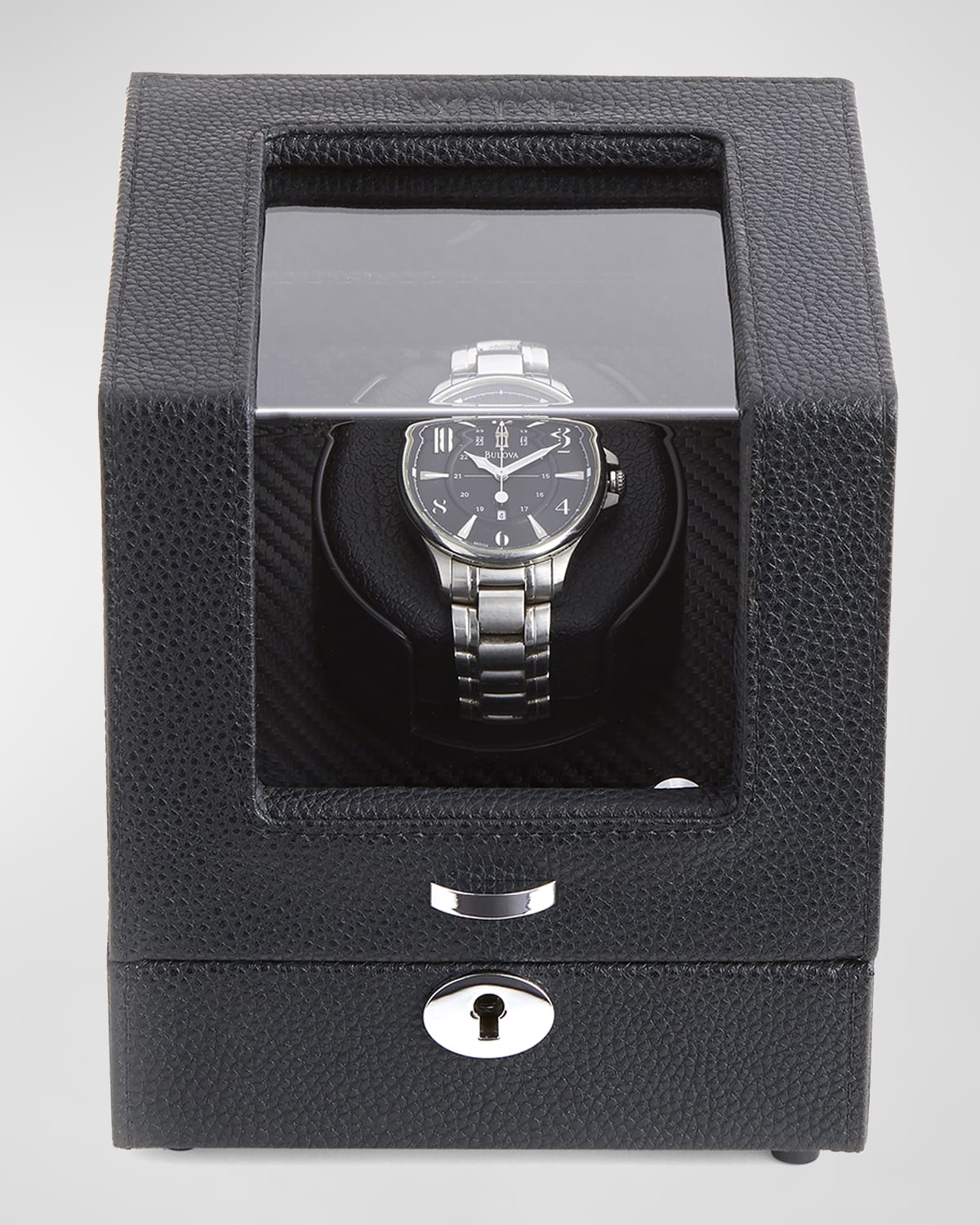 Watch Winder With Jewelry Storage Drawer, LCD Display, Touch