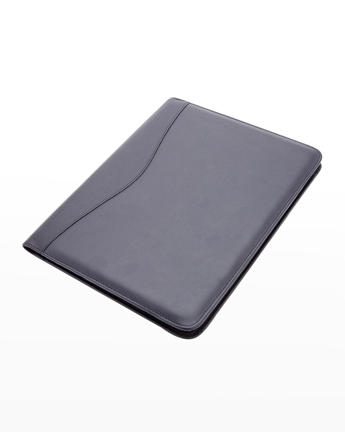 Personalized Suede Lined Leather Writing Portfolio