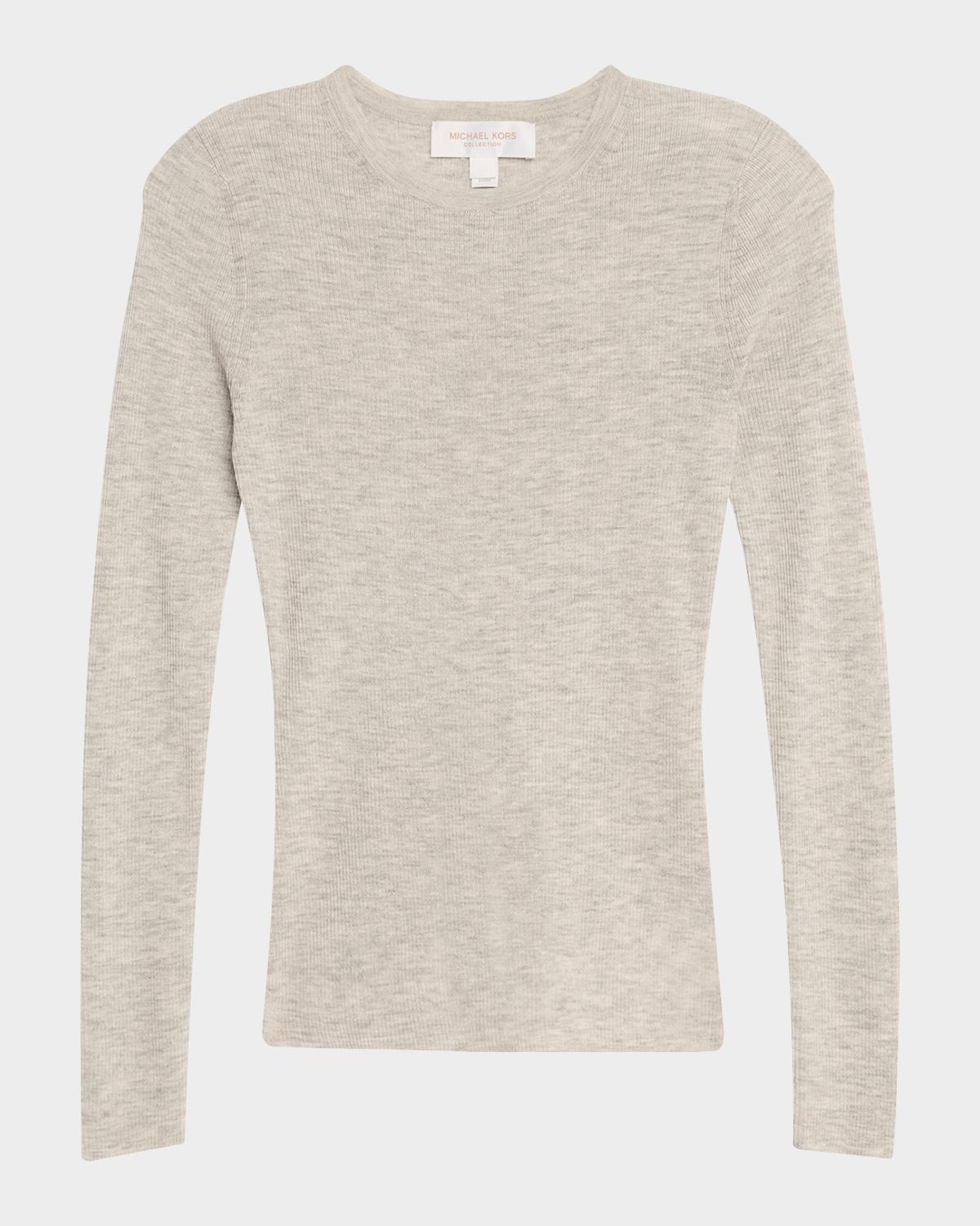 Michael Kors Collection Hutton Ribbed Cashmere Pullover