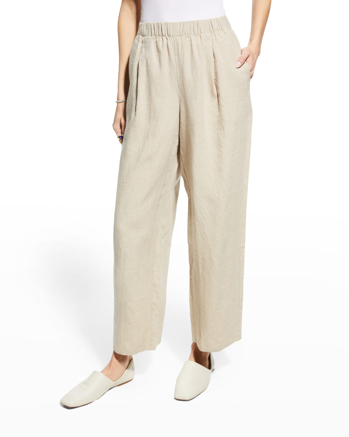 Womens Linen Pants Neiman Marcus