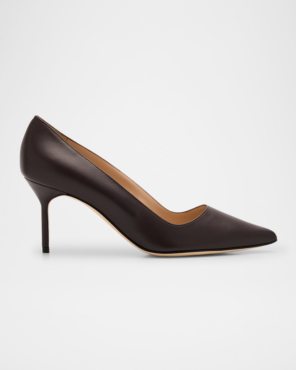 Manolo Blahnik BB 70mm Lambskin Stiletto Pumps