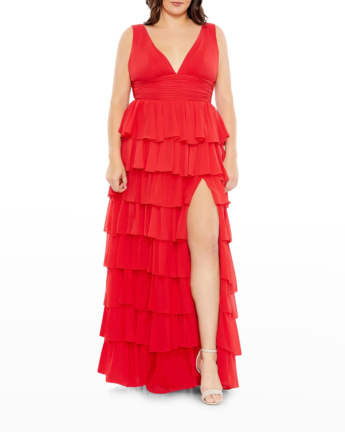 Ruffled Tiered Gown | Neiman Marcus