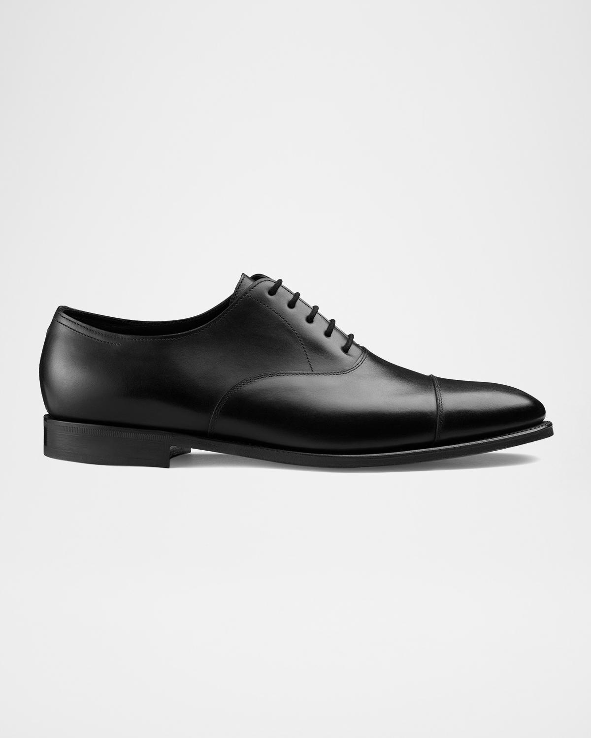 John Lobb Men's City II Cap Toe Leather Oxfords