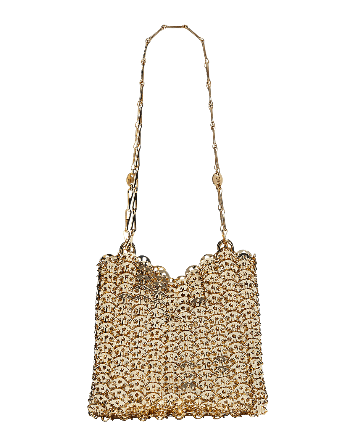 Rabanne 1969 Allover Disc Brass Shoulder Bag