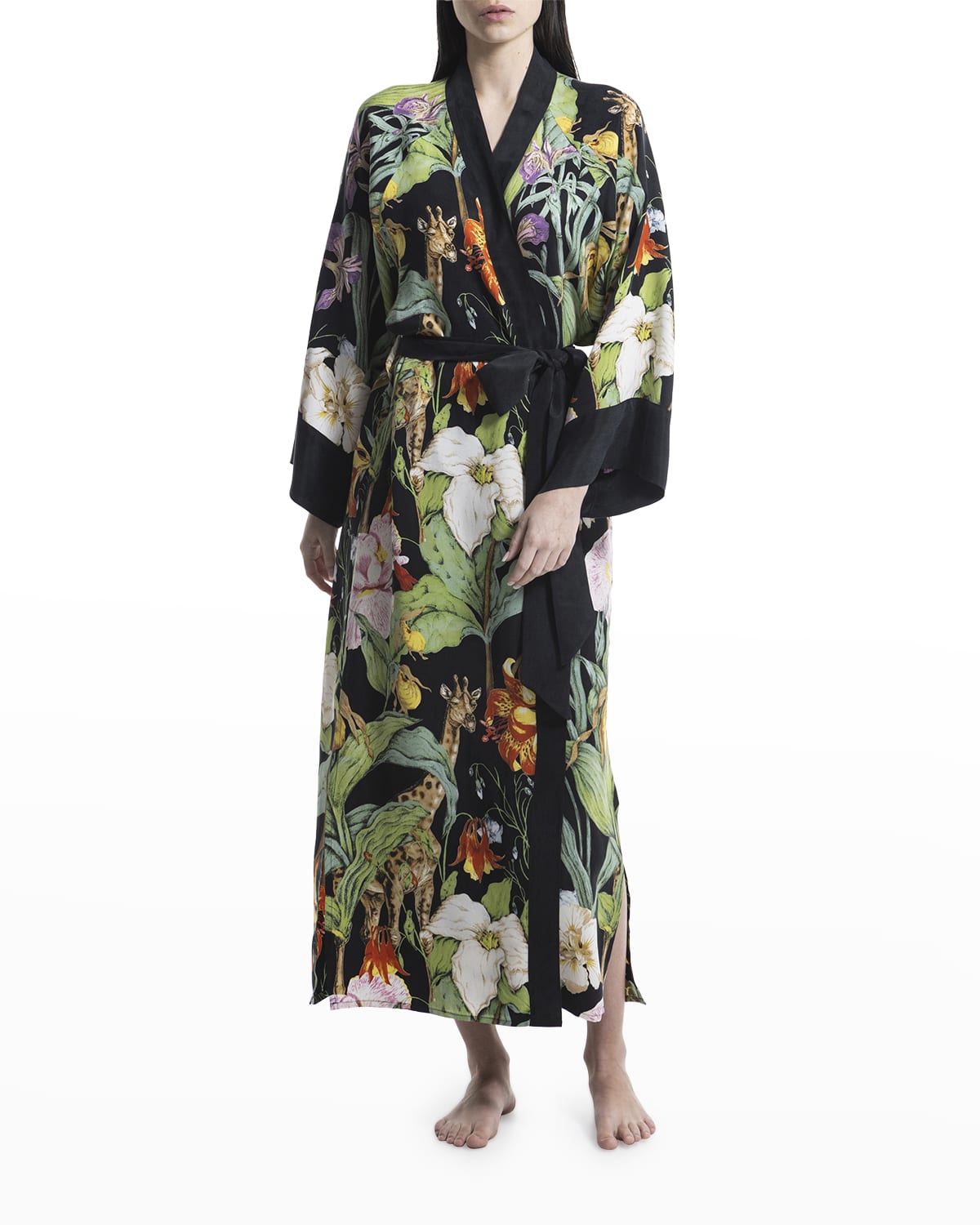 Black Silk Robe Neiman Marcus
