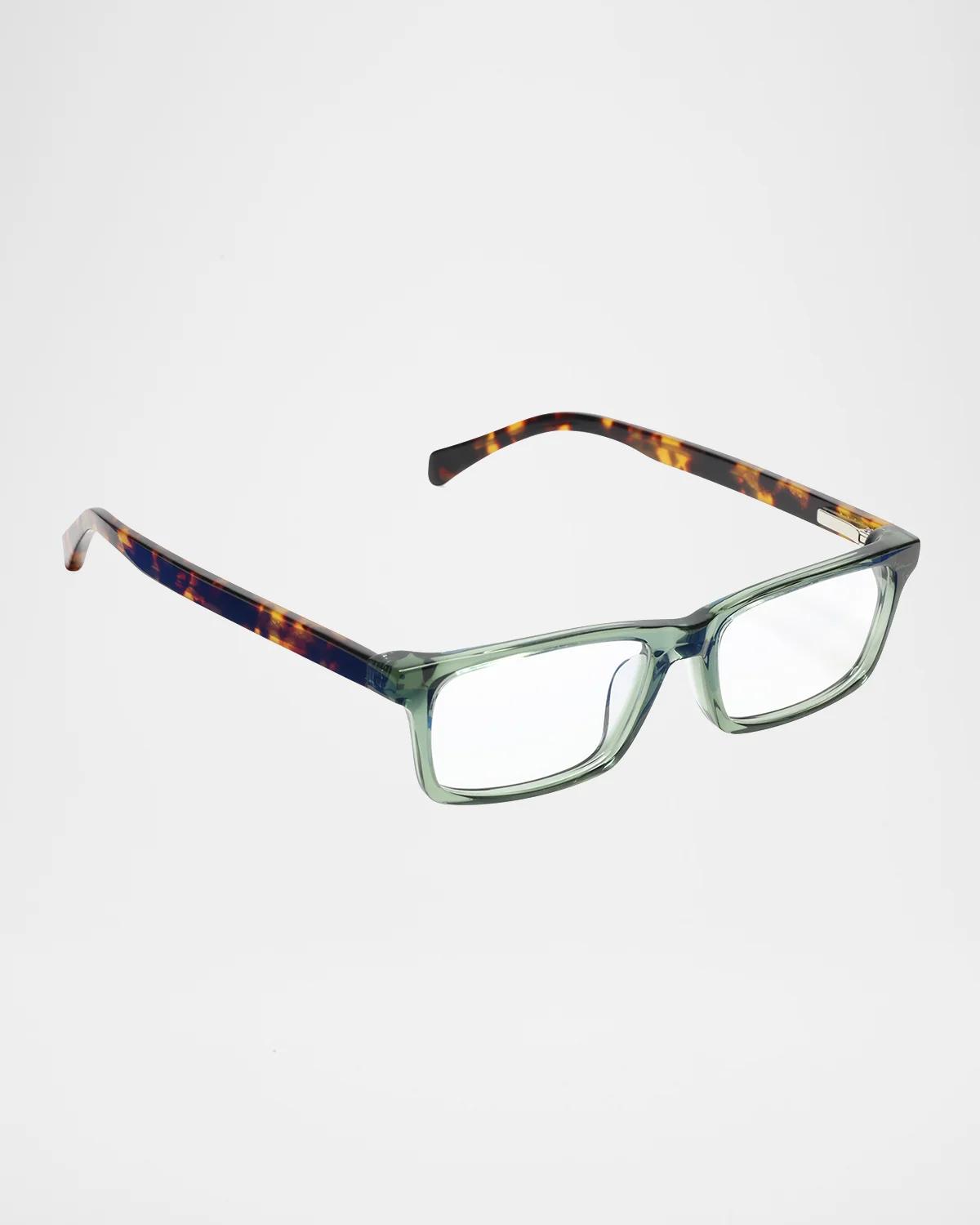 Eyebobs Number Cruncher Rectangle Acetate Reader Glasses