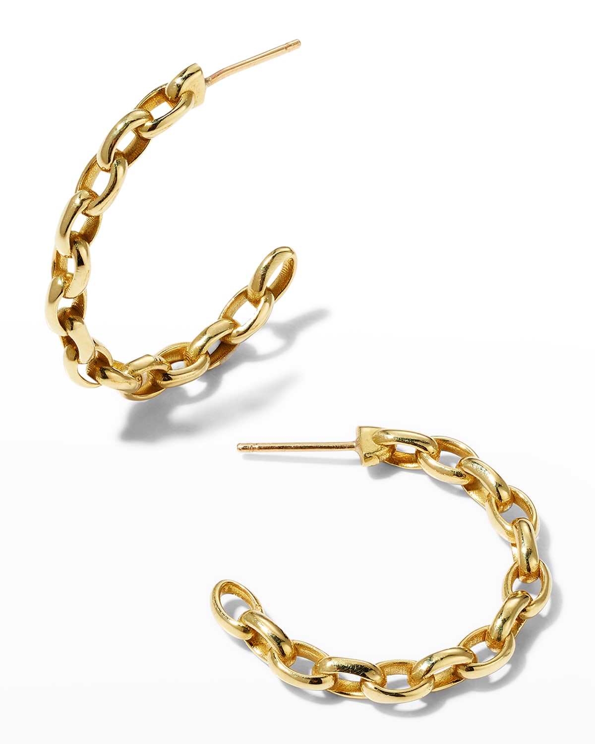 Gold Link Earrings Neiman Marcus
