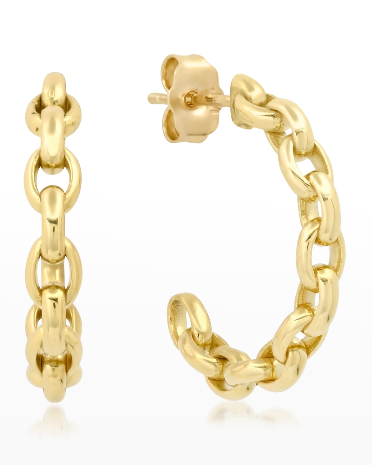 Gold Link Earrings Neiman Marcus