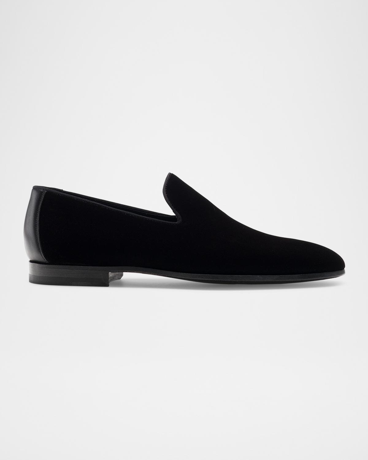 Magnanni Men's Jareth Velvet Venetian Loafers