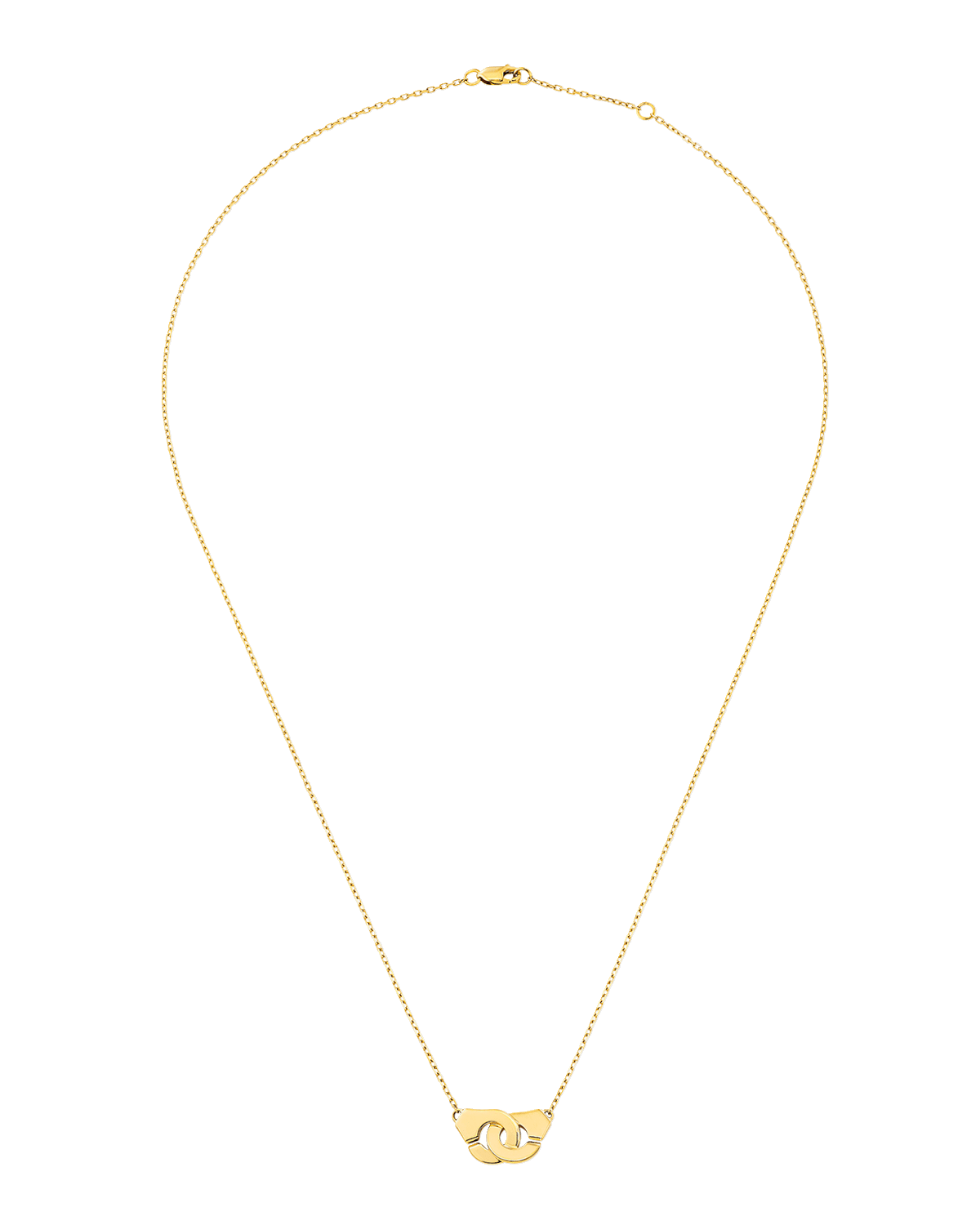 DINH VAN Yellow Gold Menottes R8 Small Chain Necklace