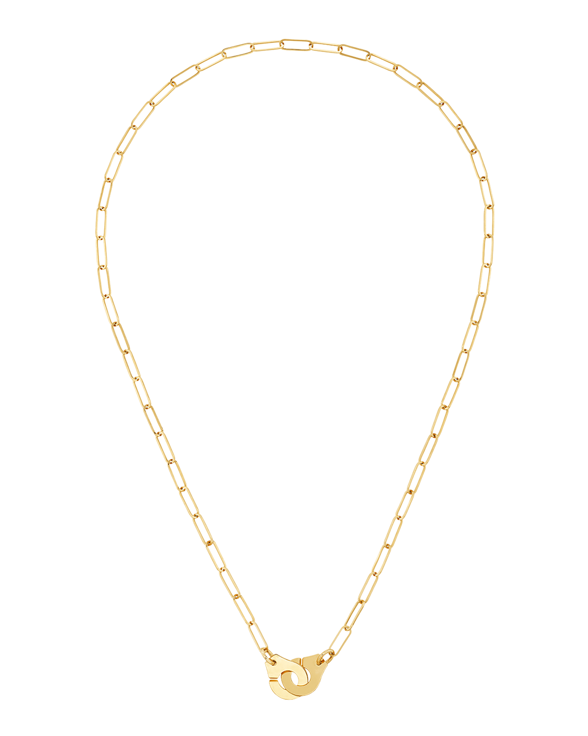 DINH VAN Yellow Gold Menottes R10 Medium Chain Necklace