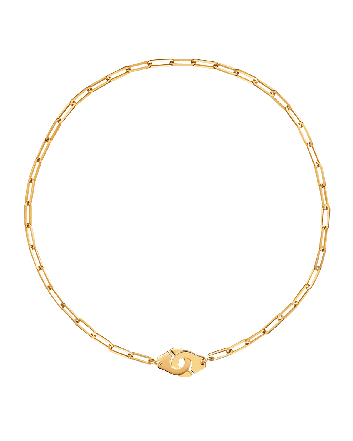 DINH VAN Yellow Gold Menottes R12 Large Chain Necklace