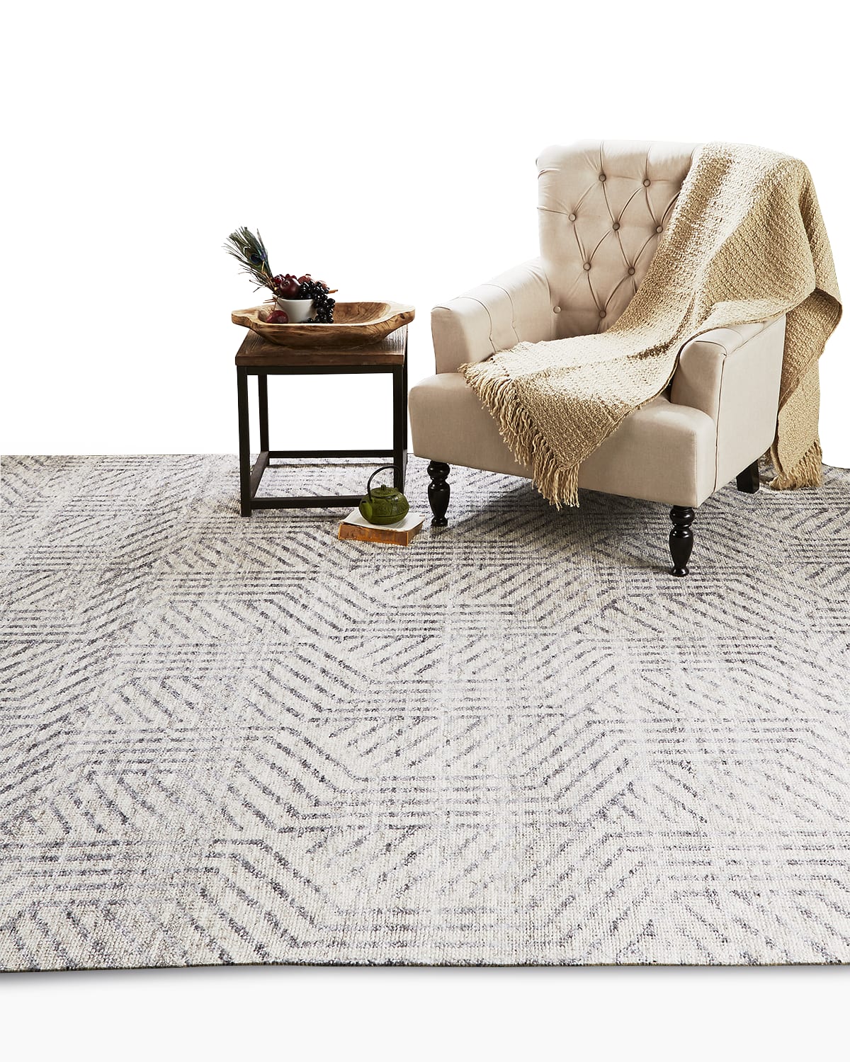 Hand Knotted Wool Rug | Neiman Marcus