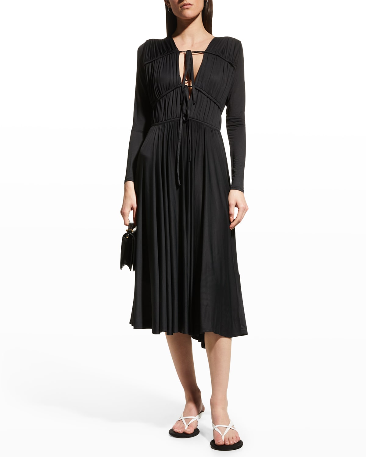 Long Sleeves Dress Neiman Marcus