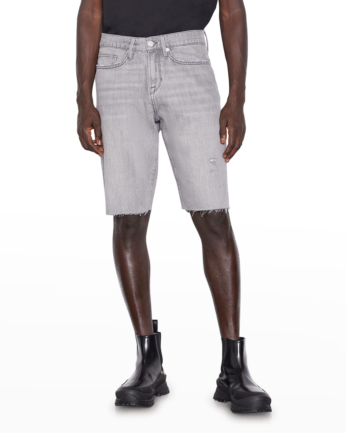 Gray Cutoff Shorts Neiman Marcus